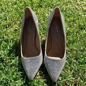 Bedazzled Block Pumps Size 10